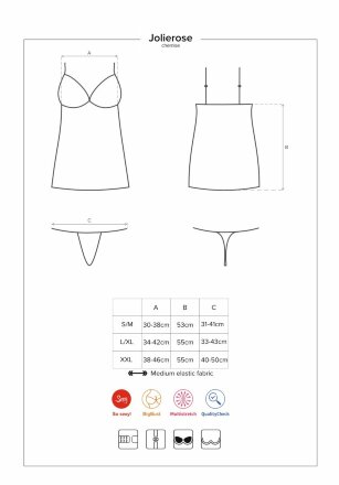 Соблазнительная коротенькая сорочка Jolierose 
