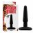 Черная анальная втулка Silicone Butt Plug 4&quot; - 11 см. 