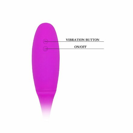 Двусторонний вибромассажер на гибком стержне Snaky Vibe - 60 см. 