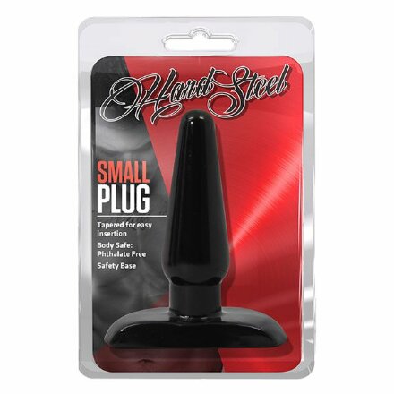 Черная анальная пробка Small Plug - 9 см. 