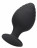 Набор из 3 черных анальных пробок Rippled Butt Plug Set 