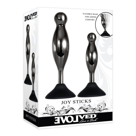 Набор из 2 подвижных анальных стимуляторов Joy Sticks 