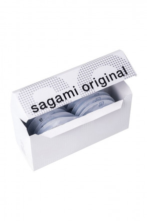 Презервативы Sagami Original 0.02 L-size увеличенного размера - 10 шт. 