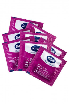 Рифленые презервативы RITEX LUST с пупырышками - 8 шт. 