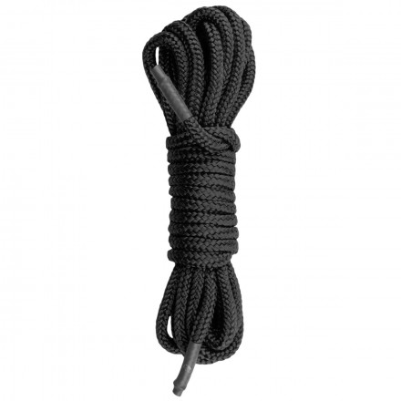 Черная веревка для бондажа Easytoys Bondage Rope - 5 м. 
