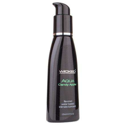 Лубрикант со вкусом сахарного яблока Wicked Aqua Candy Apple - 120 мл. 