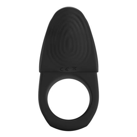 Черное эрекционное кольцо с вибрацией Vibrating Susanna 