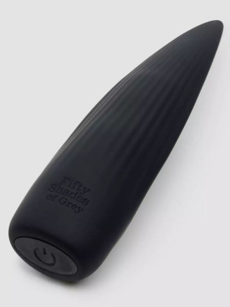 Черная вибропуля Sensation Rechargeable Flickering Tongue Vibrator 