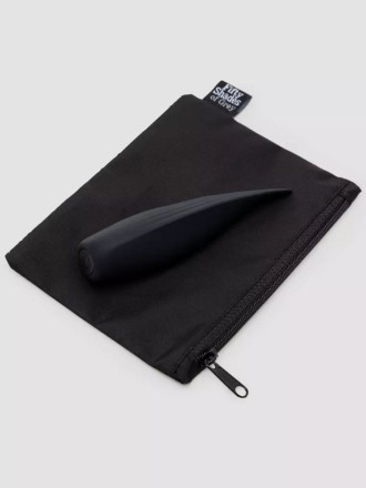 Черная вибропуля Sensation Rechargeable Flickering Tongue Vibrator 