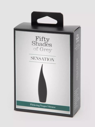 Черная вибропуля Sensation Rechargeable Flickering Tongue Vibrator 