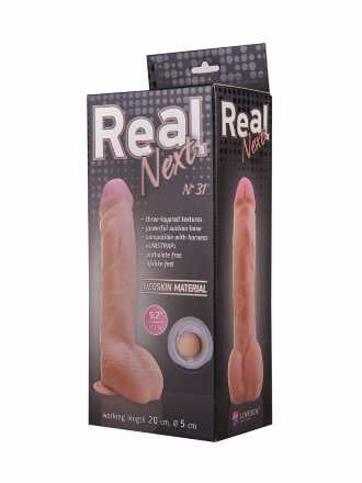 Гигантский фаллоимитатор на присоске REAL Next №31 - 23,5 см. 