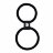Чёрное двойное эрекционное кольцо Dual Rings Black 