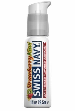 Лубрикант Swiss Navy Strawberry Kiwi Lube с ароматом клубники и киви - 29,5 мл. 