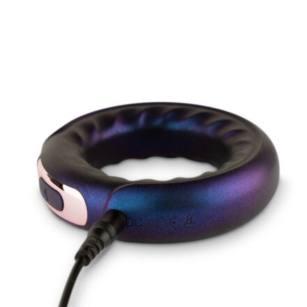 Фиолетовое эрекционное виброкольцо Saturn Vibrating Cock/Ball Ring 