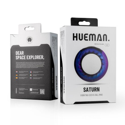 Фиолетовое эрекционное виброкольцо Saturn Vibrating Cock/Ball Ring 