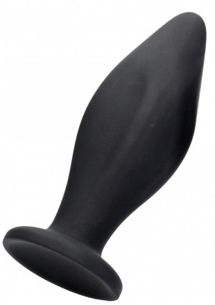 Черная анальная пробка Edgy Butt Plug - 11,4 см. 