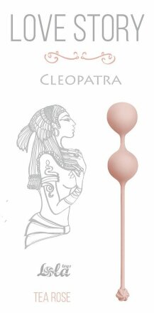 Розовые вагинальные шарики Cleopatra Tea Rose 