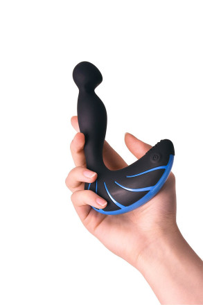 Чёрно-синий массажер простаты Erotist Third 