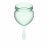 Набор зеленых менструальных чаш Feel good Menstrual Cup 