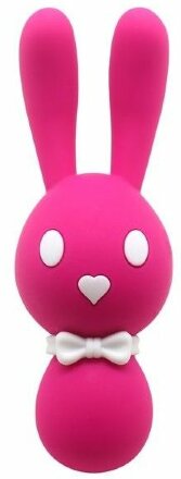 Розовый вибростимулятор-зайчик Dorcel - 16 см. 
