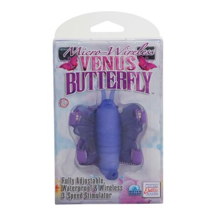 Фиолетовая вибробабочка на ремешках Micro Wireless Venus Butterfly 