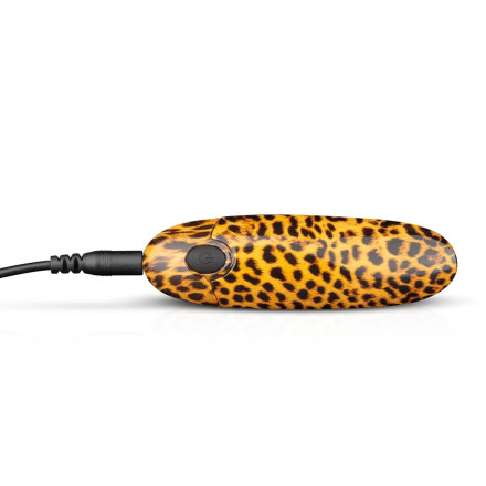 Леопардовый вибромассажер-помада Asha Lipstick Vibrator - 10 см. 