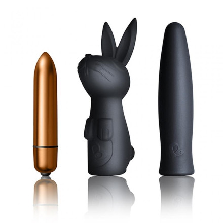 Вибропуля с 2 сменными насадками Dark Desires Kit 