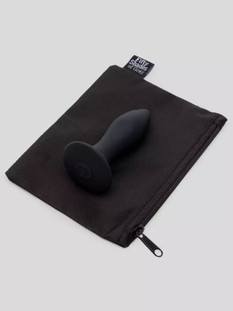 Черная анальная вибропробка Sensation Rechargeable Vibrating Butt Plug - 8,9 см. 