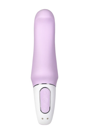 Сиреневый вибратор Satisfyer Vibes Charming Smile - 18,5 см. 