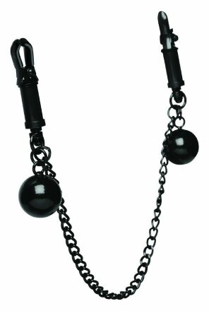 Зажимы для сосков с утяжелителями и цепочкой Clamps with Ball Weights and Chain 