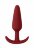 Красная анальная пробка для ношения Slim Butt Plug - 8,3 см. 