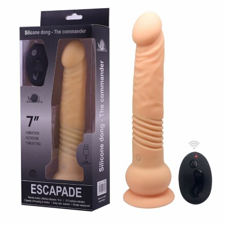 Телесный вибратор-реалистик The Commander - 23,9 см. 