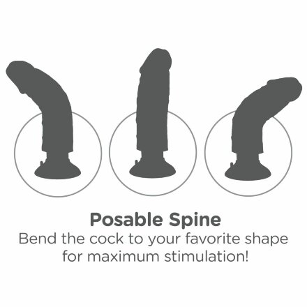 Большой реалистичный вибромассажер на присоске 9&quot; Vibrating Cock - 24,8 см. 