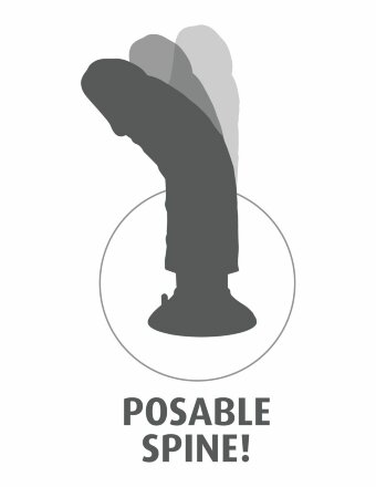 Большой реалистичный вибромассажер на присоске 9&quot; Vibrating Cock - 24,8 см. 