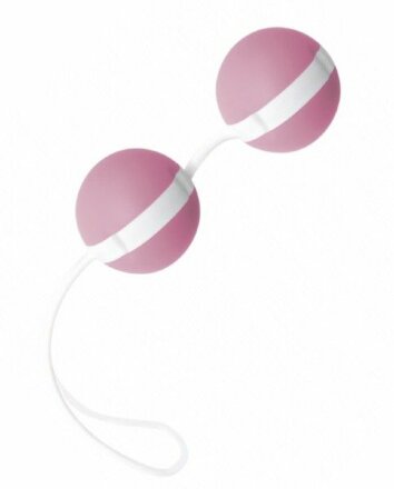 Нежно-розовые вагинальные шарики Joyballs Bicolored 