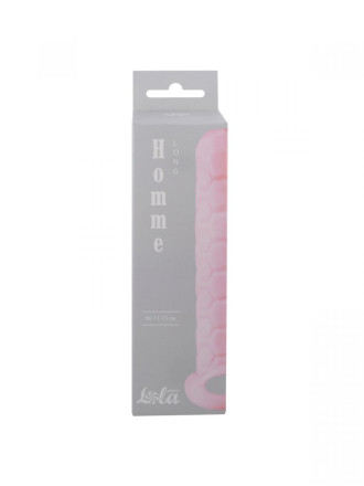 Розовый фаллоудлинитель Homme Long - 15,5 см. 