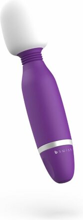 Фиолетовый жезловый вибростимулятор Bthrilled Classic - 20 см. 