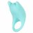 Нежно-голубое перезаряжаемое эрекционное кольцо Silicone Rechargeable Dual Exciter Enhancer 