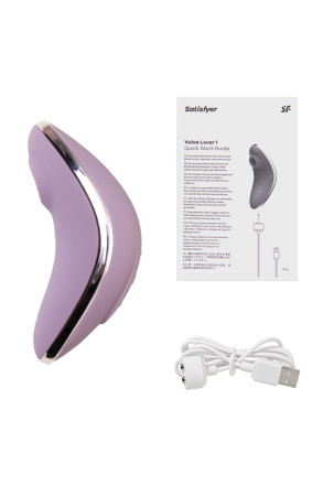 Сиреневый вакуум-волновой вибростимулятор клитора Satisfyer Vulva Lover 1 