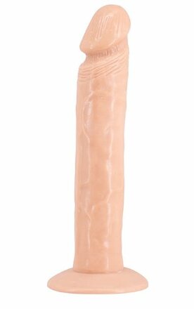 Телесный фаллоимитатор на присоске SO REAL 9INCH VEINY DONG - 22 см. 