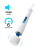 Белый вибромассажёр Magic Wand Europe - 31,5 см. 
