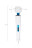 Белый вибромассажёр Magic Wand Europe - 31,5 см. 