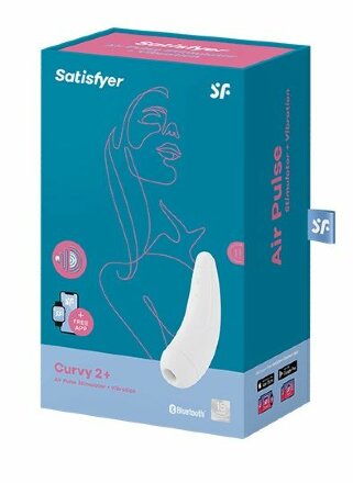 Белый вакуум-волновой стимулятор Satisfyer Curvy 2+ 