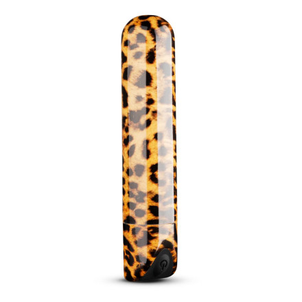 Леопардовая вибропуля Nayo Bullet Vibrator - 9 см. 