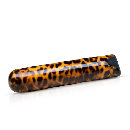 Леопардовая вибропуля Nayo Bullet Vibrator - 9 см. 