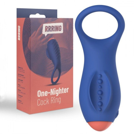 Синее эрекционное кольцо RRRING One Nighter Cock Ring 