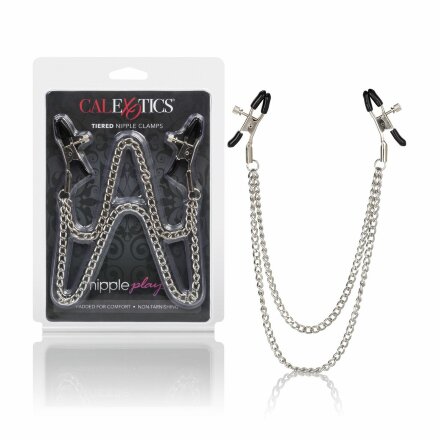 Зажимы на соски с цепочкой Tiered Nipple Clamps 