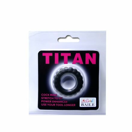 Эреционное кольцо с крупными ребрышками Titan 