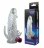 Закрытая прозрачная вибронасадка на пенис Crystal Sleeve Vibe - 12 см. 
