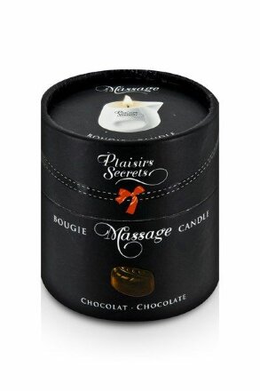 Массажная свеча с ароматом шоколада Bougie de Massage Gourmande Chocolat - 80 мл. 